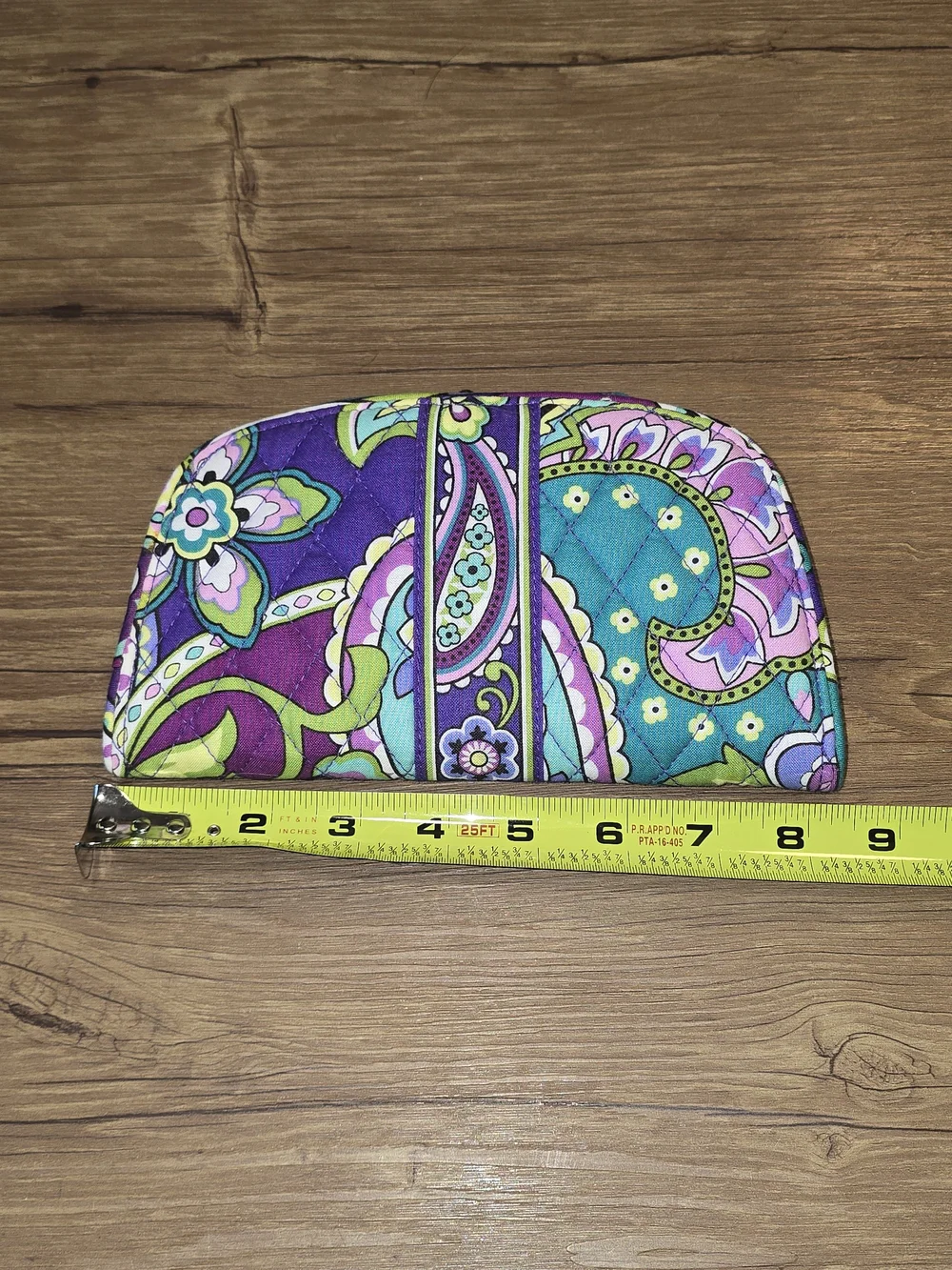 Brand New Never Used quilted Vera Bradley Kiss n' Snap Heather wallet